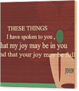 Bible Verses  Art 229 Wood Print