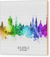 Bielefeld Germany Skyline #76 Wood Print