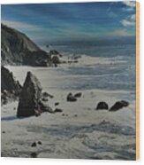 Big Sur California Coastline Wood Print