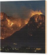 Bighorn Fire Burns Near Tucson Wood Print