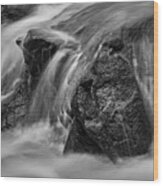 Blackstone River Lv Bw Wood Print