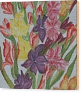 Glads In Bouquet Wood Print