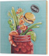 Bloody Mary Brunch Wood Print