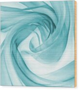 Blue Abstract Background Wood Print