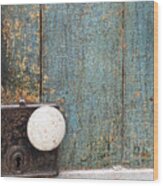Blue Door, St. Augustine, Florida Wood Print