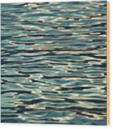 Blue Ocean Wood Print