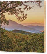 Waking Up Blue Ridge Parkway Wood Print