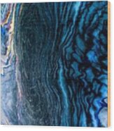 Blue Storm Wood Print