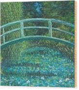 Blue Waterlilies Of Giverny  Sold Prints Available Wood Print