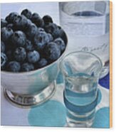 Blueberry Vodka Wood Print