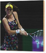 Bnp Paribas Wta Finals: Singapore 2014 - Day Two Wood Print