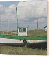 Boat, Kilmore Quay Wood Print