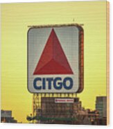 Boston Citgo Sign Morning Sunrise Photo Wood Print