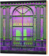 Bouffes Parisiens - Purple Wood Print