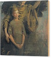 Boy And Angel, 1925 Wood Print