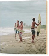 Boys Of Summer Surfers Wood Print