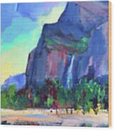 Bridalveil Falls - Yosemite National Park Wood Print