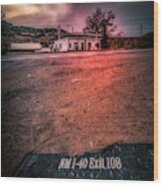 Budville Route 66 - The Ghost Of Interstate 40 Wood Print