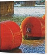 Buoys Ahoy Wood Print