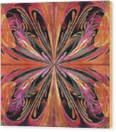 Butterfly Art Nouveau Wood Print