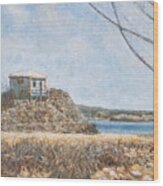 Cabin By The Sea - Hatchet Bay Wood Print
