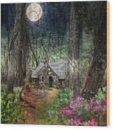 Cabin In The Woods - Limited Edition Wood Print