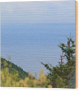 Cabot Trail View Wood Print