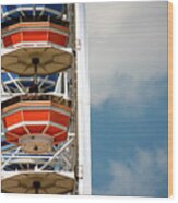 Calgary Stampede Ferris Wheel Wood Print