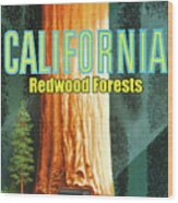California, Redwood Forests Wood Print
