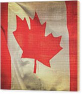 Canadian Flag Wood Print