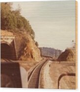 Vintage Railroad - Donner Summit Cape Horn Wood Print