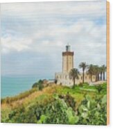 Cape Spartel Lighthouse Tangier, Morocco Wood Print