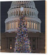 Capitol Christmas 2019 2 Wood Print