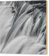 Cascades Of Water Wood Print