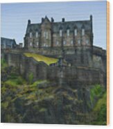 Castle Stronghold - Edinburgh Wood Print