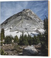 Cathedral Lakes Dome Wood Print
