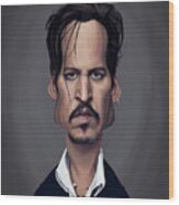Celebrity Sunday - Johnny Depp Wood Print