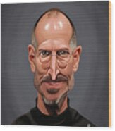 Celebrity Sunday - Steve Jobs Wood Print