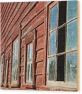 Remembering A Century Old Red Barn Wood Print