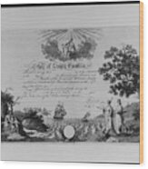 Charleston S C Hibernian Society Membership Certificate Wood Print