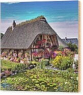 Chaumiere - Normandy - France Wood Print