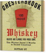 Chesterbrook Whiskey Wood Print