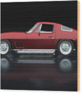 Chevrolet Corvette Stingray  1967 Lateral View Wood Print