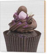 Chocolate Cupcake Wood Print