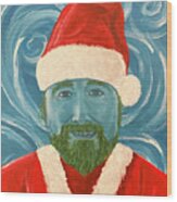Christmas Self-portrait 2021 Wood Print