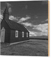 Church Iceland Wood Print