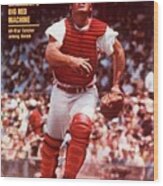 Cincinnati Reds Johnny Bench... Sports Illustrated Cover Wood Print