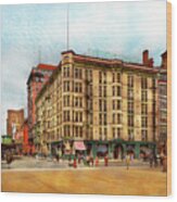 City - Chicago Il - The Victoria Hotel 1900 Wood Print