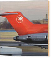 Classic Northwest Airlines Boeing 727 Wood Print