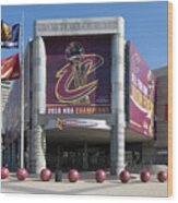 Cleveland Cavaliers The Q Wood Print